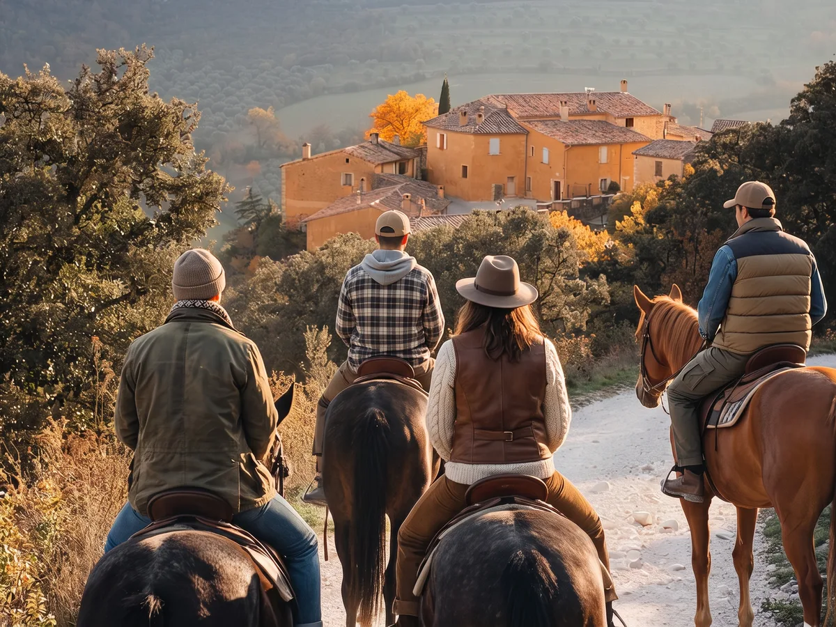 Balade à cheval dans la Drôme, autour de Montvendre